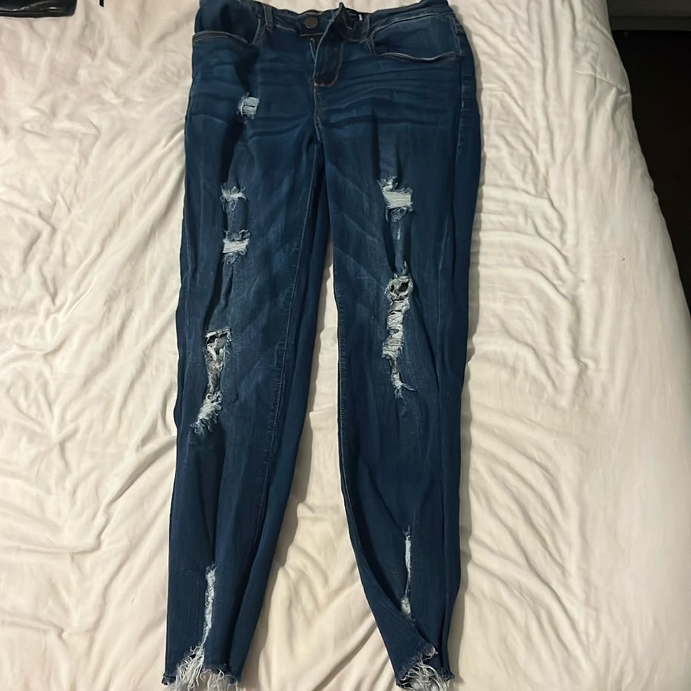 Blue Age distressed skinny jeans